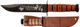 Ka-Bar Knives USMC Operation Iraqi Knife with Carbon Steel Blade and Leather Handle