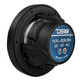 DS18 NXL-IQ6 6.5 inch 2-Way Coaxial Marine Speakers with Digital LED Lights and Bullet Tweeter - Black
