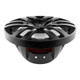 DS18 Hydro 10-inch 2-Way Marine Speakers with Bullet Tweeters and RGB LED Lights - Black
