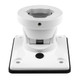 DS18 HYDRO Universal Flat Swivel Mount - White for Marine and Off-Road Applications