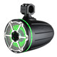 DS18 8" Neodymium Marine Tower Speakers with Built-in Passive Radiator and RGB LED Light - Black, Part NXL-X8TPNEO/BK