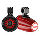 DS18 X Series HYDRO 6.5-inch Wakeboard Pod Tower Speakers with RGB LED Light - 300W - Red