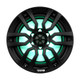 DS18 Hydro 8-inch 2-Way Marine Speakers with RGB LED Lights - Matte Black, 375W RMS Power
