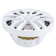 DS18 Hydro 8-Inch 2-Way Marine Speakers with RGB LED Lights - White, 375W RMS Power
