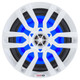 DS18 Hydro 6.5-Inch Marine Speakers with RGB LED Lights - White, 300W