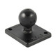 RAM Mounting Systems RAM-B-347U Square Base with 1" Ball for Garmin and TomTom Devices