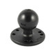 RAM Mounting Systems RAM-202U 2.5-Inch Diameter Base with 1.5-Inch Ball for Marine and Vehicle Use