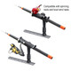 RAM Mounting Systems RAM Tube Jr. Rod Holder with 4-Inch Post and Adapt-A-Post Track Mounting Base