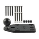 RAM Mounting Systems Motorcycle Brake and Clutch Reservoir Cover Base with 1-Inch Ball Offset