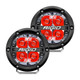 RIGID Industries 360-Series 4-Inch LED Off-Road Spot Beam with Red Backlight, Black Housing