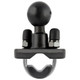 RAM Mounting Systems RAM-B-231U Rail Base with Stainless Steel U-Bolt and 1-Inch Rubber Ball