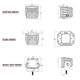RIGID Industries D-Series Surface Mount Hyperspot Pair - Compact Off-Road LED Lights