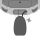 Minn Kota 3-Inch Raptor Setback Bracket - White for Shallow Water Anchors