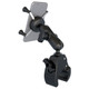 RAM Mounting Systems Small Tough-Claw Base with Double Socket Arm and Universal X-Grip Cell/iPhone Cradle