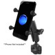 RAM Mounts RAM-B-408-75-1-UN7U Torque Handlebar/Rail Base with 1-Inch Ball and X-Grip Phone Holder