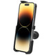 RAM Mounting Systems RAM-HOL-AP38BU Form-Fit Holder for Apple iPhone 13, 13 Pro, 14 & 14 Pro with B Size Ball Adapter