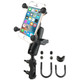 RAM Mounting Systems RAM-B-174-UN7U Combination Brake/Clutch Reservoir U-Bolt Mount with Universal X-Grip Cell Phone Cradle