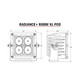 RIGID Industries XL Radiance+ RGBW Light Pod Pair – Versatile Off-Road LED Lighting