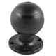 RAM Mounting Systems D Size 2.25-Inch Ball on Round Plate with AMPS Hole Pattern