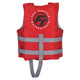 Full Throttle Child Nylon Life Jacket - Red, Adjustable Fit for Kids 33-55 lbs