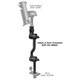 RAM Mounting Systems Adjustable Adapt-A-Post 16-Inch Extension Arm for Fishing Rod Holders