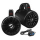 Boss Audio 4-inch BM40AMPBT Amplified Waketower Speakers - Matte Black, 500W Power