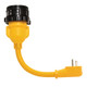 Camco PowerGrip Locking Adapter - 15A Male to 30A Female Marine Power Cord