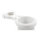 Camco Clamp-On Rail Mounted Cup Holder Large for 1-1/2 to 2 Inch Rails - White