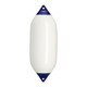 Polyform U.S. F-7 Twin Eye Fender 15" x 41" - White for 50-60 ft Boats