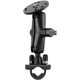 RAM Mounting Systems RAM-B-149Z-C1U Handlebar Rail Mount with Zinc Coated U-Bolt and Round Adapter for Cameras