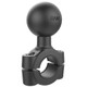 RAM Mounts Torque Handlebar and Rail Base with C Size 1.5" Ball for 3/4" to 1" Diameter Rails