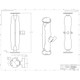 RAM Mounting Systems RAM-101U-D Ball Mount with Long Double Socket Arm and 2.5-Inch Round Bases