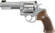 Ruger GP100 Deluxe 4-Inch Engraved Revolver in 357 Magnum with Fiber Optic Sights and Wooden Grips