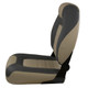 Springfield Marine OEM Series Folding Seat - Charcoal and Tan Marine Boat Seat