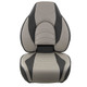 Springfield Marine Fish Pro High Back Folding Seat - Charcoal/Grey for Boat Comfort and Support