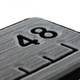 SeaDek 48-Inch Routed Fish Ruler with Brushed Texture - Storm Grey and Black