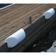Dock Edge Dolphin Dockside Bumper 7 x 16 Inches - Heavy Impact Protection, White