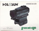 Holosun HE515CMGR Enclosed Green Multi-Layer Holographic Sight with Picatinny Mount