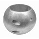 Performance Metals 3-Inch Streamlined Shaft Aluminum Anode - Model C3000A