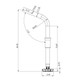 TACO Marine ShadeFin Fixed Rod Holder Mount T10-3000-5 for Secure Boat Rod Attachment