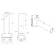 TACO Marine ShadeFin Fixed Clamp-On Mount T10-3000-11 for Boat T-Tops