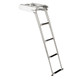 Whitecap 304 Stainless Steel 4-Step Sliding Under Platform Ladder – Heavy Duty, Compact Design