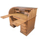Whitecap Teak Roll Top Desk (Oiled Finish) - Model 60075