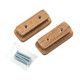 Whitecap 60131-A Teak Rectangular Drawer Knob – 2-3/4 inch Length, 2-Pack