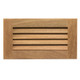 Whitecap Teak Louvered Insert - 6-3/8 in x 11-3/16 in x 3/4 in with Cutout 5-3/8 in x 10-3/16 in
