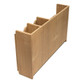 Whitecap Teak Dish and Cup Holder - Model 62406 for Marine or RV Use