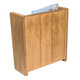 Whitecap Teak Grate Front Magazine Rack - Wall Mount Magazine Storage Solution