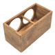 Whitecap Teak 2-Drink Rack Part Number 62610 for Boats and Marine Use