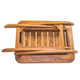 Whitecap Teak Small Adjustable Slat Top Table, Part No. 60028