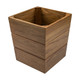 Whitecap Large Waste Basket in Teak, Part Number WT63100